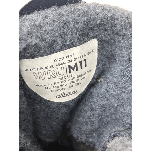 Allbirds Mizzle Mens Merino Wool Blue Ankle Boots Sz 11 SKU 9558 - Picture 6 of 14